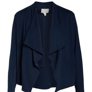 Caslon Drape Collar Knit Blazer